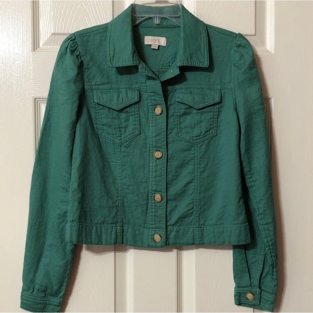 LOFT Jacket for Women Size XS  Beautiful Rich Sage Green